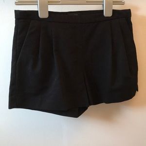 Black JCrew Pleated Shorts